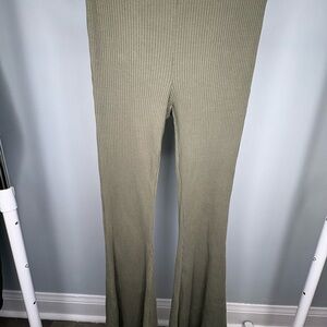 Aerie Kick-It Ribbed High Waisted Super Flare